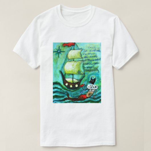Schiff Ahoi Tシャツ (デザイン正面)
