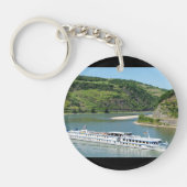 Schiff auf dem Rhein bei Oberwesel キーホルダー (正面)