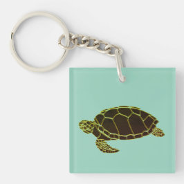 Schildkröte grün schwarz キーホルダー