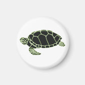 Schildkröte grün schwarz マグネット (正面)