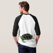 Schildkröte schwarz grün tシャツ (裏面フル)