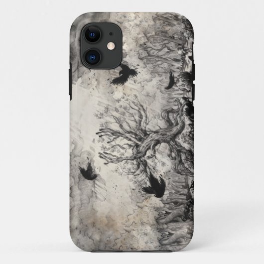 SCHILLEHの暗闇の木 Case-Mate iPhoneケース (裏面)