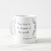 Schiller: thy青年の夢に本当にとどまって下さい コーヒーマグカップ (正面左)