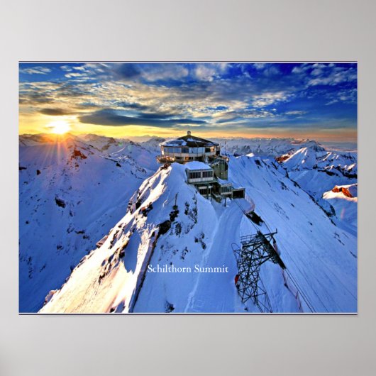 Schilthorn Summit (labeled) ポスター (正面)