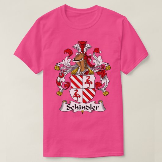 Schindler Coat of Arms Family Crest  Tシャツ (デザイン正面)