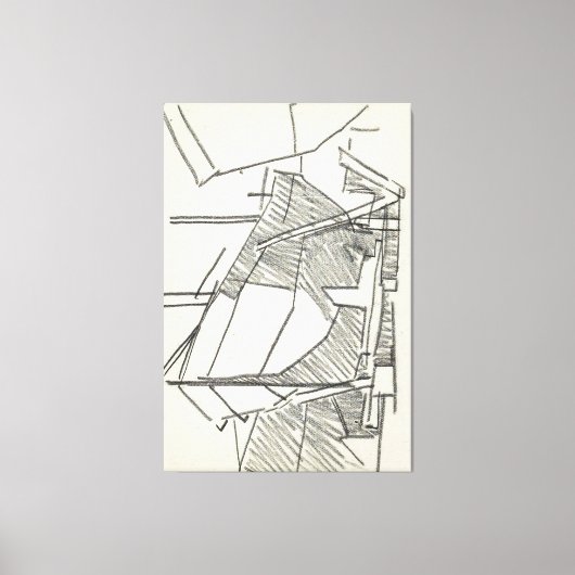 Schip op een werfhelling キャンバスプリント (正面)