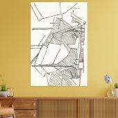 Schip op een werfhelling キャンバスプリント (インサイチュ (リビング))