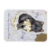 Schipperkeのレッス食べンプラン マグネット (横)