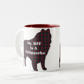 Schipperke BFFギフト ツートーンマグカップ (正面左)