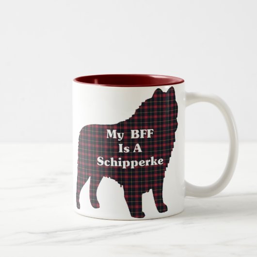 Schipperke BFFギフト ツートーンマグカップ (右)