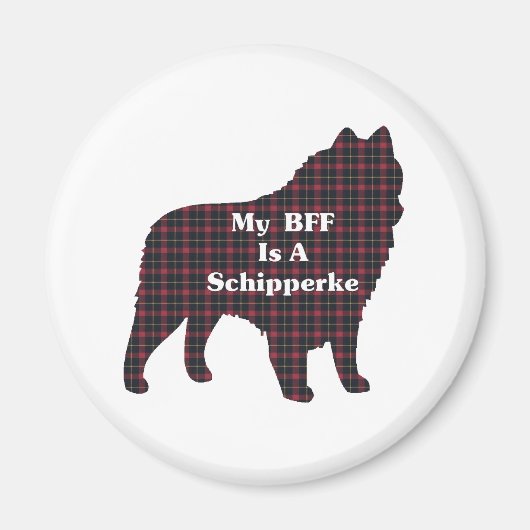 Schipperke BFFギフト マグネット (正面)