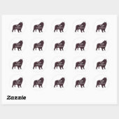 Schipperke BFFギフト ラウンドシール (シート)