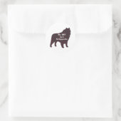 Schipperke BFFギフト ラウンドシール (バッグ)