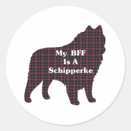 Schipperke BFFギフト ラウンドシール