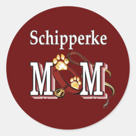 Schipperke MOMギフト ラウンドシール