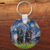 Schipperkes (2) – スターリーナイト キーホルダー (正面)