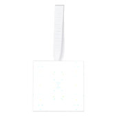 Schism Light Rainbow Abstract Watercolor Art キューブオーナメント (正面)