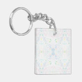 Schism Light Rainbow Abstract Watercolor Art キーホルダー (正面左)