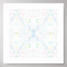 Schism Light Rainbow Abstract Watercolor Art ポスター