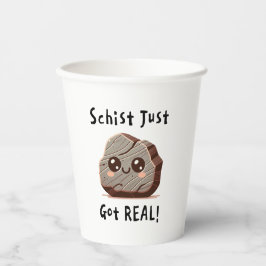 Schist 得 -実在 Nerdy Rock Pun -おめでとう/運 紙コップ