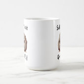 Schist Just 得実在 – かわいい地質学パンの漫画 コーヒーマグカップ (中央)