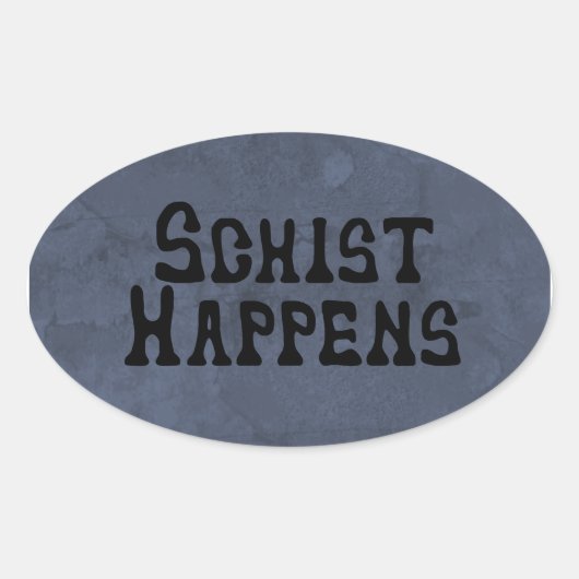 Schist Occursステッカー 楕円形シール (正面)