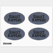 Schist Occursステッカー 楕円形シール (シート)