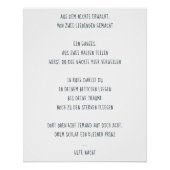 "Schlaf ein kleiner Prinz" ポスター (正面)