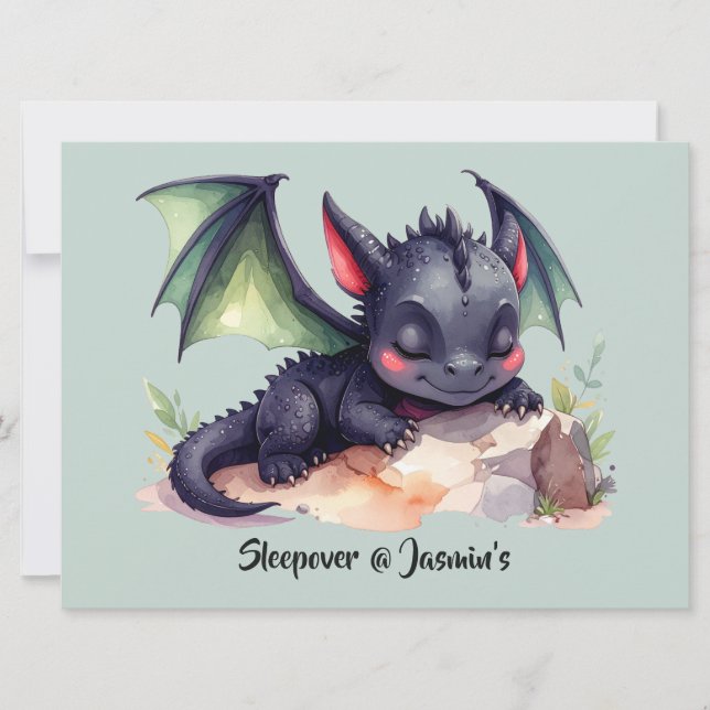 Schlafender Drache mit grünen Flügeln  (正面)