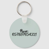 Schlafender Drache mit grünen Flügeln  キーホルダー (裏面)