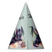 Schlafender Drache mit grünen Flügeln  パーティーハット (裏面)