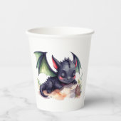 Schlafender Drache mit grünen Flügeln  紙コップ (正面)