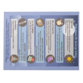 Schlafhygiene-Infoblätter für Klienten/Patienten ノートパッド (正面)