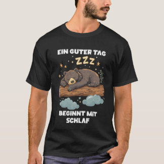 Schlafshirt Bär Schlafanzug Bär lustig Spruch Tシャツ