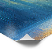 schlankes pinkes Reh - blühendes Geweih - Cartoon ポスター (コーナー)