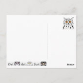 Schleiereule & Frau ポストカード (裏面)