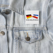 Schleswigホルスタイン、ドイツ旗のタイル 缶バッジ (インサイチュ)