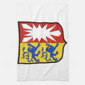Schleswigホルスタイン(ドイツ)の紋章付き外衣 キッチンタオル (縦)