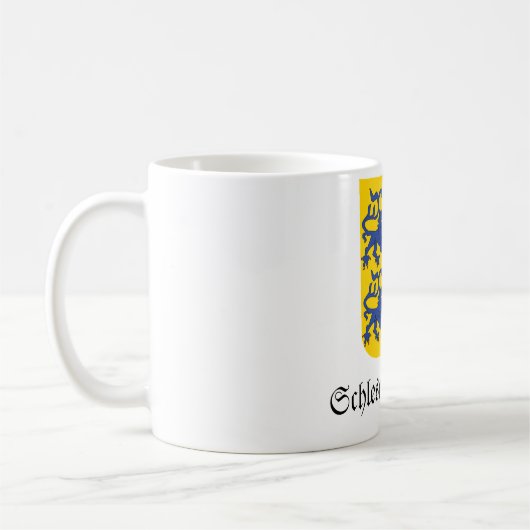 SchleswigホルスタインWappen紋章付き外衣 コーヒーマグカップ (左)