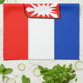 Schleswig-Holstein Flagge キッチンタオル (折り畳み)