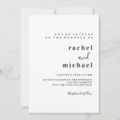 Schlicht Elegant 招待状 (正面)