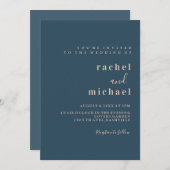 Schlicht elegante 招待状 (正面/裏面)