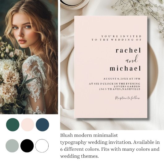 Schlicht elegante 招待状