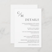 Schlicht elegante Monogramm (正面/裏面)