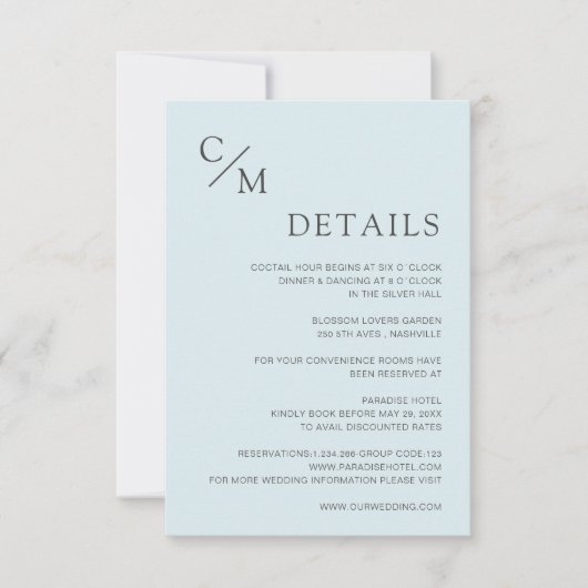 Schlicht elegante Monogramm (正面)