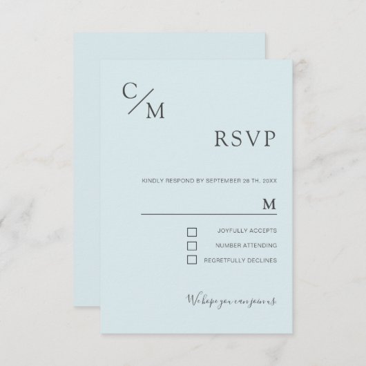 Schlicht elegante Monogramm (正面/裏面)