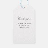 Schlicht elegante Monogramm  ギフトタグ (裏面)