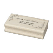 Schlicht Floral Namen Adressen ラバースタンプ (スタンプ)