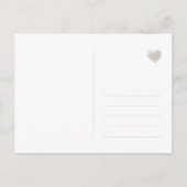 Schlichte, schicke Save the date Karte 案内ポストカード (裏面)