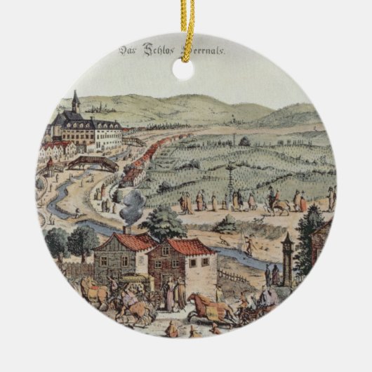 Schlos Hernalのウィーンの北の眺め セラミックオーナメント (正面)